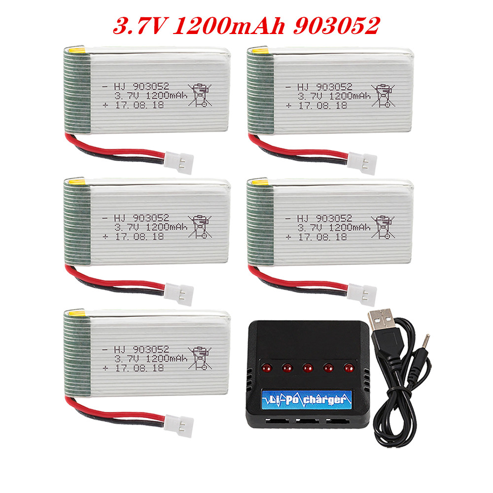 Drone Battery Charger - ชุดชาร์จแบตเตอรี่ Lipo 903052 mAh 3.7V 1200mAh