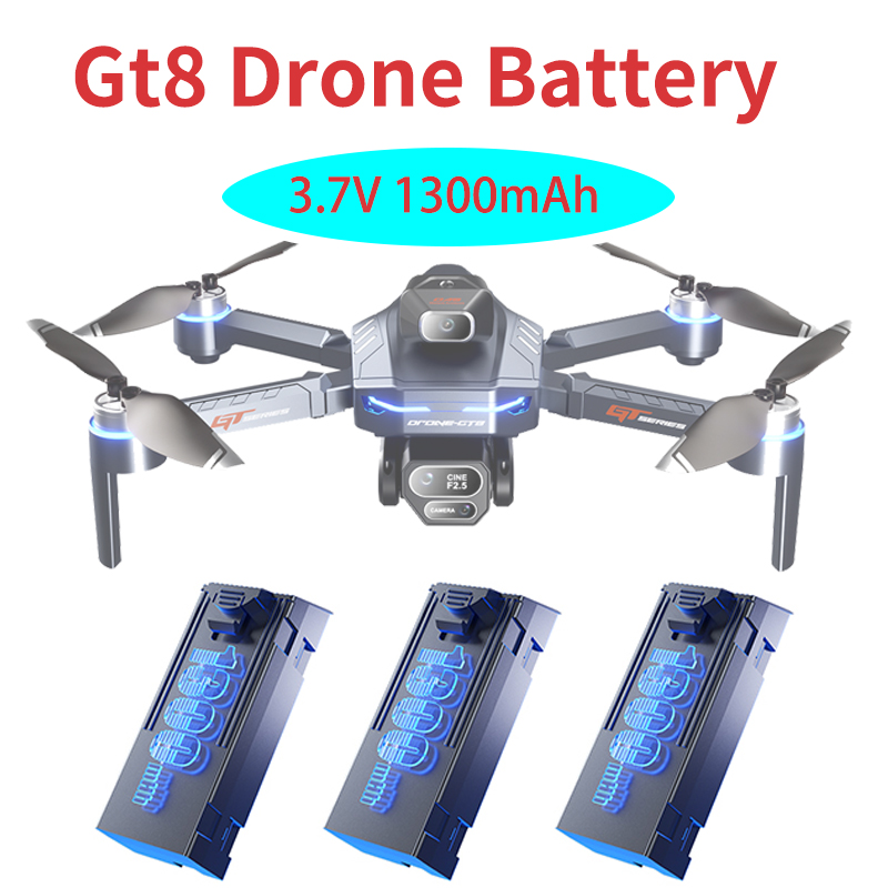 Drone Battery Li-Ion - ต้นฉบับ 3.7V 1300mAh GT8 Drone แบตเตอรี่หน้าจอ