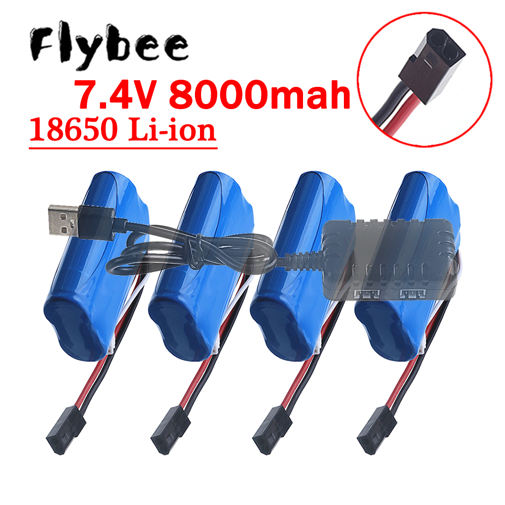 Drone Battery Li-Ion - (5500 ปลั๊ก) 18650 7.4V 8000 มิลลิแอมป์แบตเตอรี่,