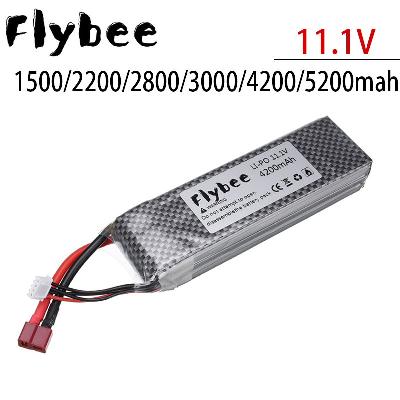 Drone Battery 3S - 11.1V 3S LIPOแบตเตอรี่1500/2200/2800/3000/4200/5200MahสำหรับRCของเล่นรถเรือเฮลิคอปเตอร์อะไหล่2S Lipo RC Dronesแบตเตอรี่1PCS