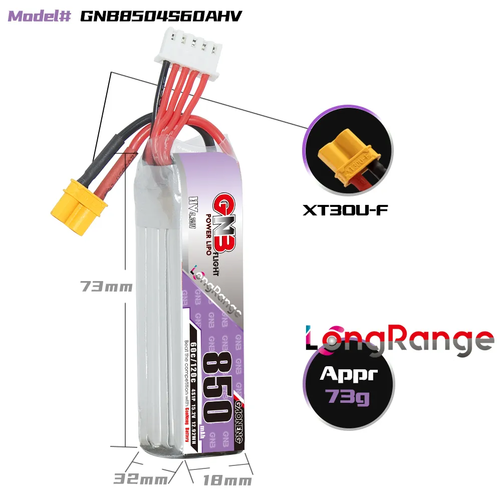 แบตเตอรี่ GAONENG GNB LiPo 850 - Drone Battery Li-Ion บทวิจารณ์และราคา