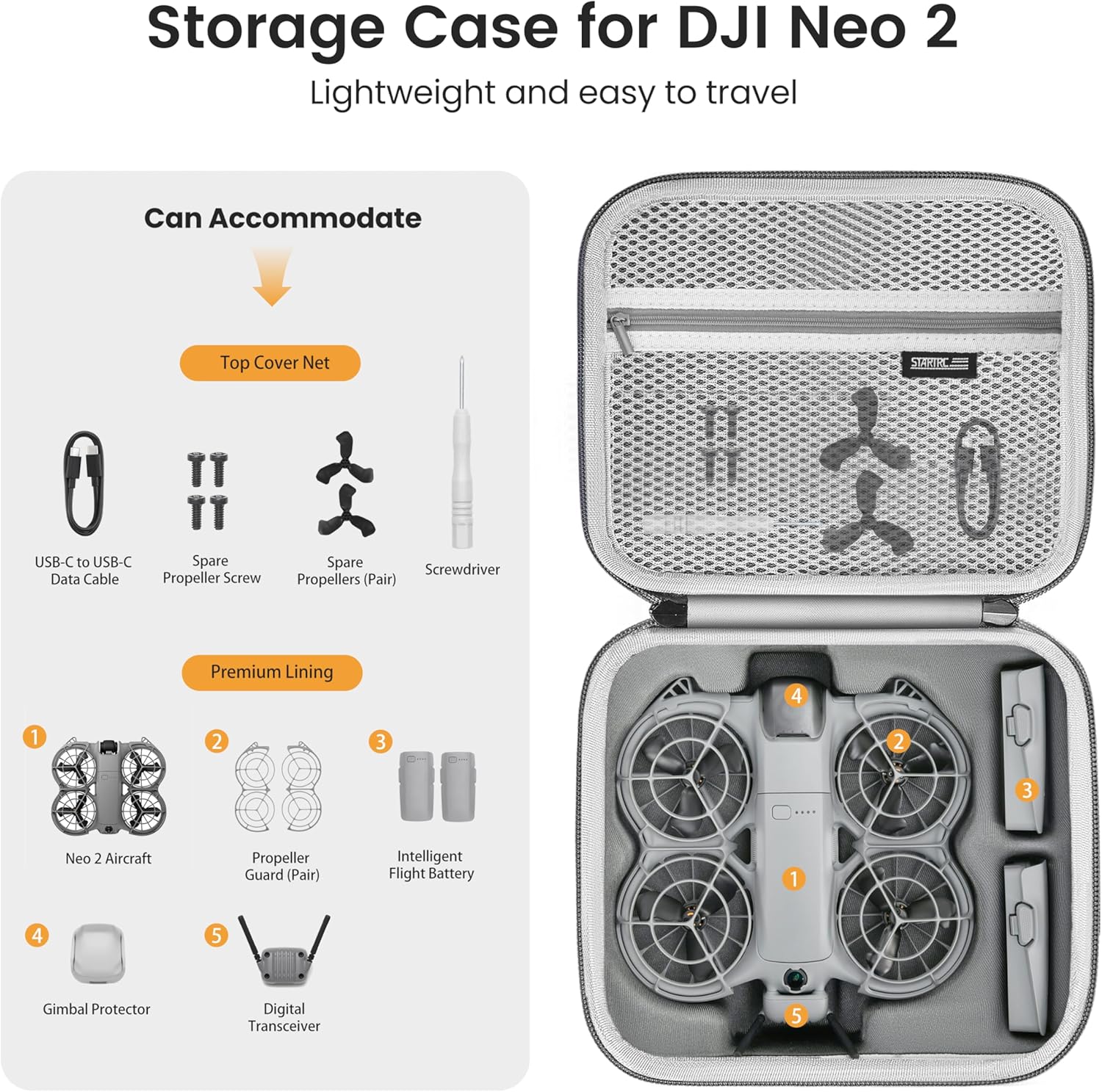 กระเป๋า STARTRC Neo 2 แบบพกพา  - Drone Battery Box บทวิจารณ์และราคา
