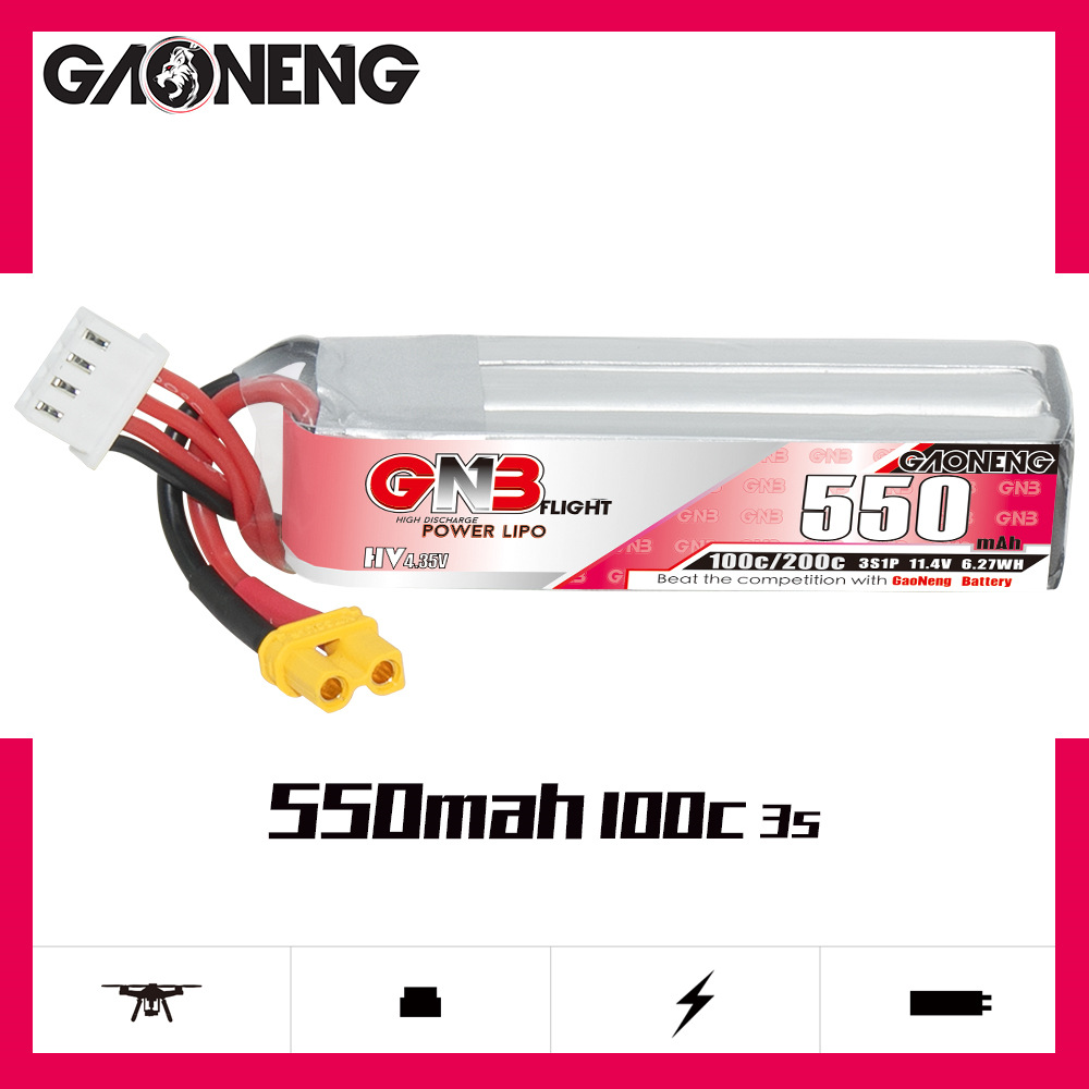 GNB HV 11.4V 550mAh 100C/200C  - Drone Battery Lipo บทวิจารณ์และราคา