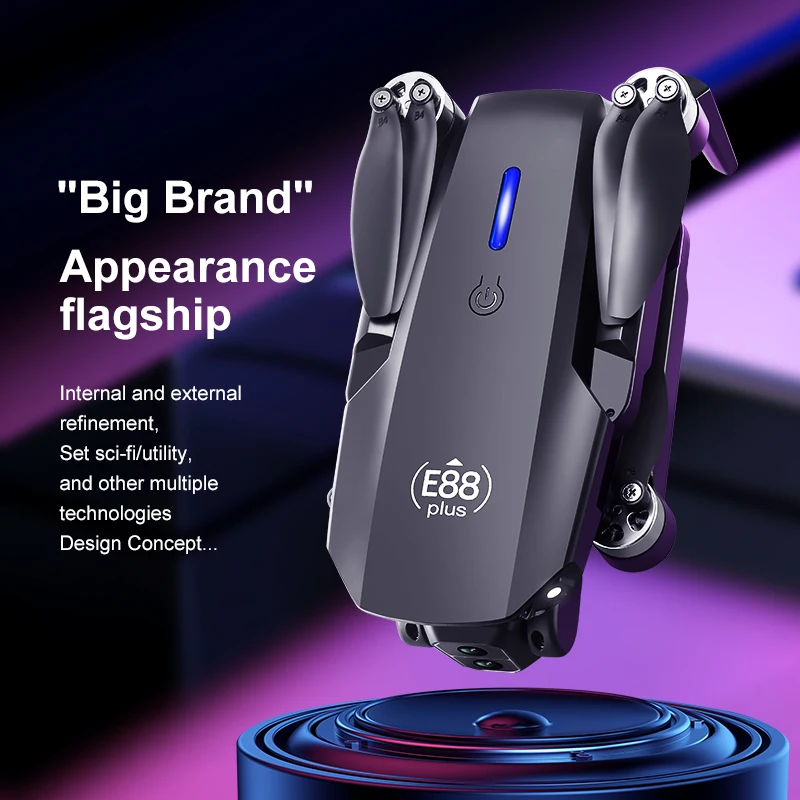 โดรนโดรน E88 Plus ใหม่: 90 °   - Drone Battery Case บทวิจารณ์และราคา