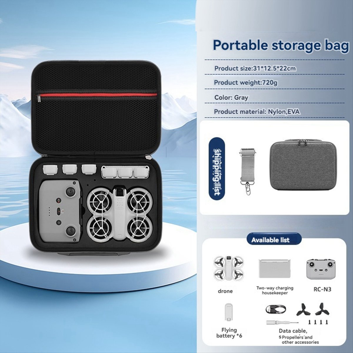 A43M กระเป๋าใส่ของสำหรับดีไอ น - Drone Battery Strap บทวิจารณ์และราคา