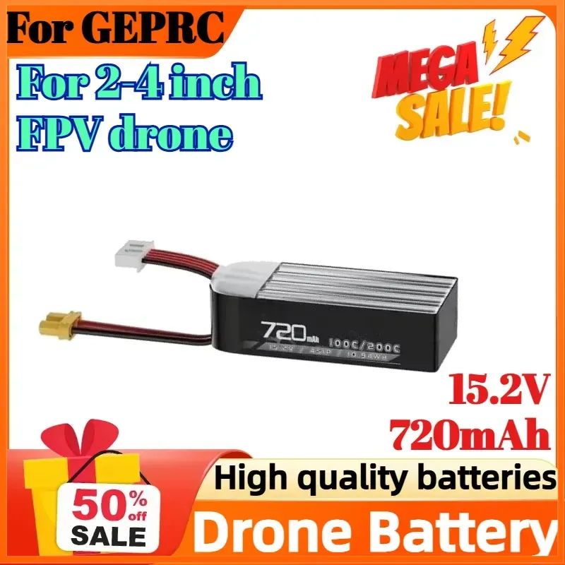 4S 15.2V 720mAh 100C แบตเตอรี่ - Drone Battery High Voltage บทวิจารณ์และราคา